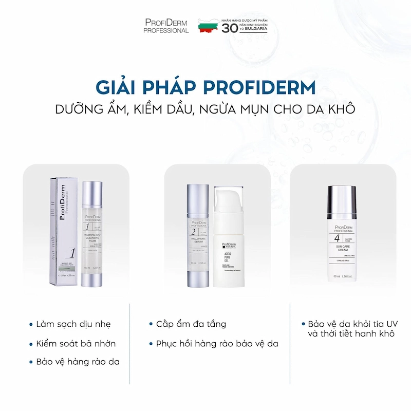 Giải pháp phục hồi chuyên sâu cho da nhạy cảm từ Profiderm Việt Nam