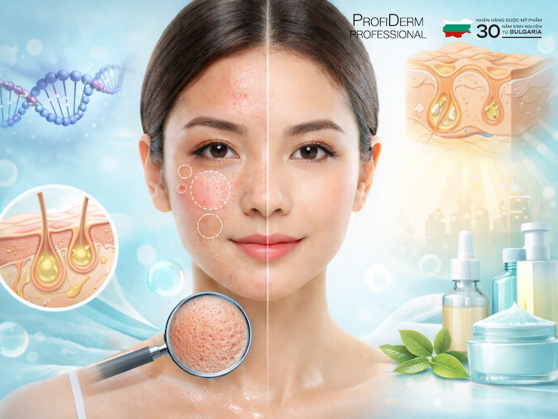 cách chăm sóc da nhạy cảm lỗ chân lông to