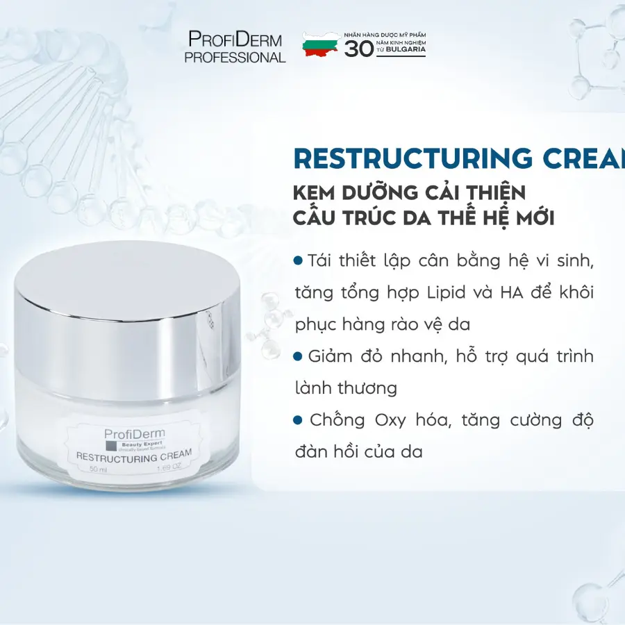 Kem dưỡng Restructuring Cream phục hồi da mụn