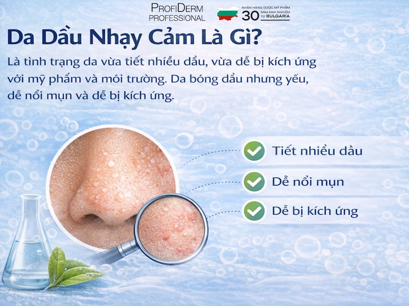 da dầu nhạy cảm