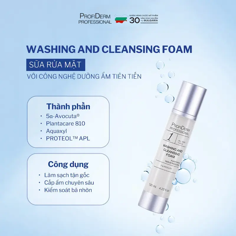 Washing Cleansing Foam sữa rửa mặt an toàn cho da thâm mụn Washing Cleansing Foam sữa rửa mặt an toàn cho da thâm mụn
