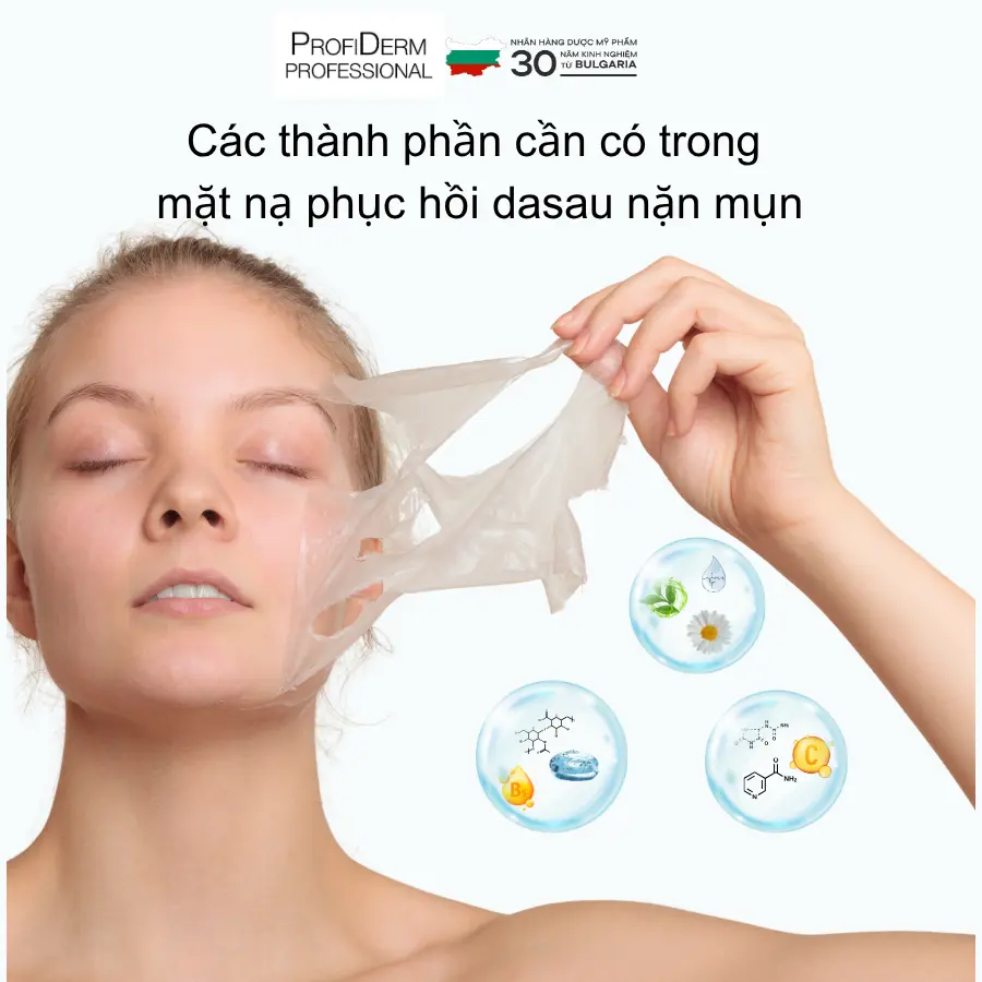 mặt nạ phục hồi da sau nặn mụn