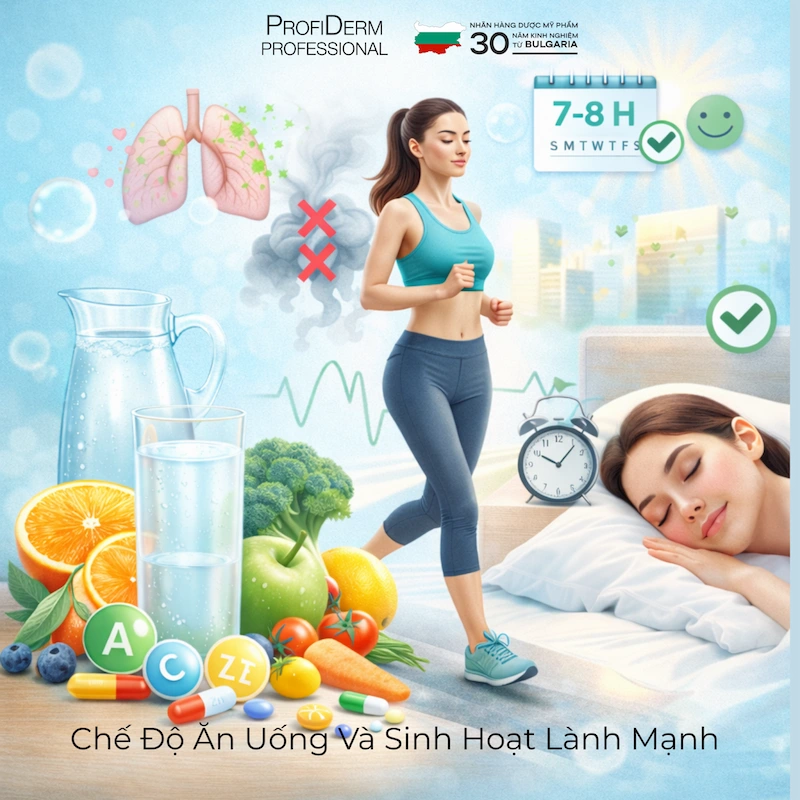 Chế Độ Ăn Uống Và Sinh Hoạt Lành Mạnh