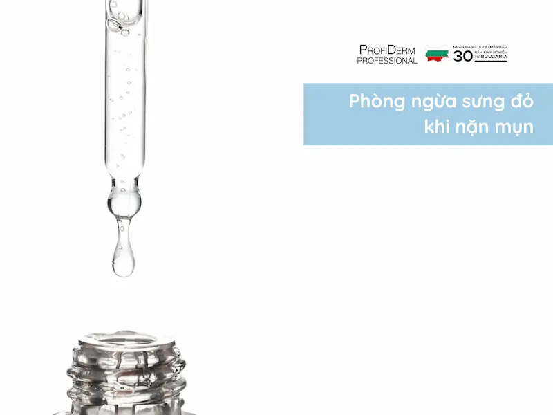 Phòng ngừa sưng đỏ khi nặn mụn