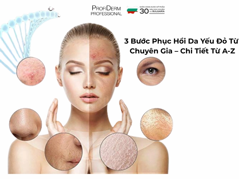 phục hồi da yếu đỏ