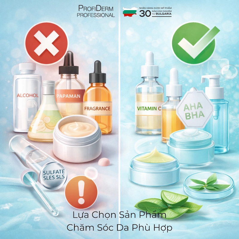 Lựa Chọn Sản Phẩm Chăm Sóc Da Phù Hợp