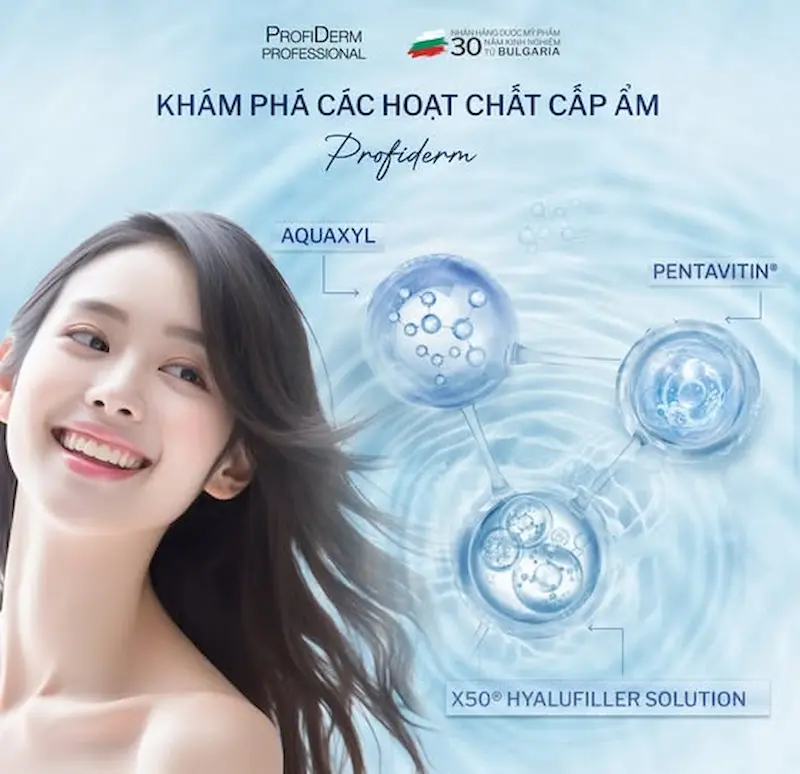 Hoạt chất dưỡng ẩm của Profiderm
