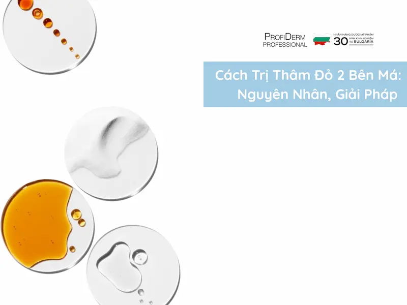 cách trị thâm đỏ 2 bên má