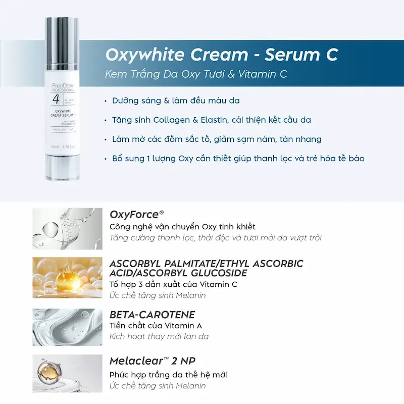 OxyWhite Cream C - trị thâm hiệu quả