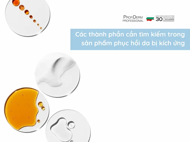 phục hồi da bị kích ứng