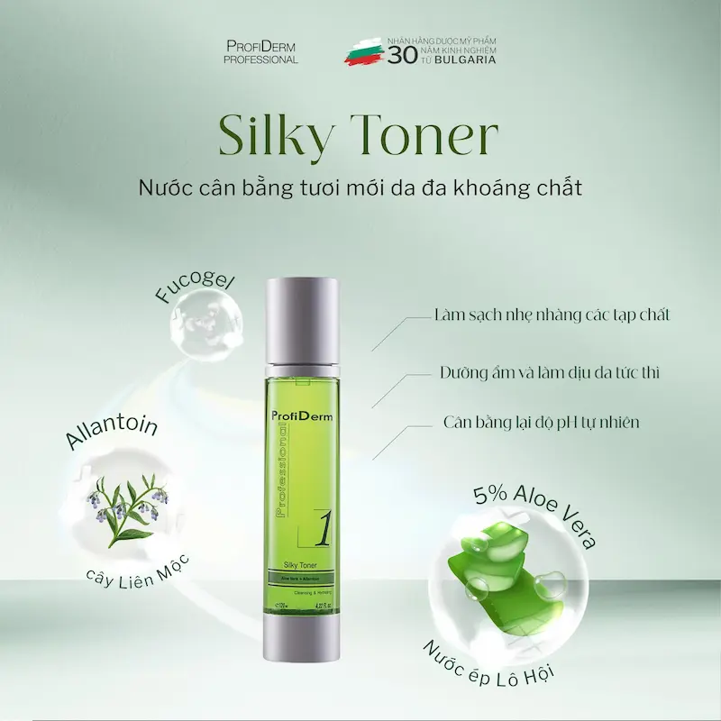 𝐒𝐢𝐥𝐤𝐲 𝐓𝐨𝐧𝐞𝐫 - Nước cân bằng đa khoáng chất