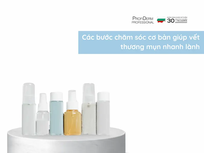 làm sao để vết thương mụn mau lành