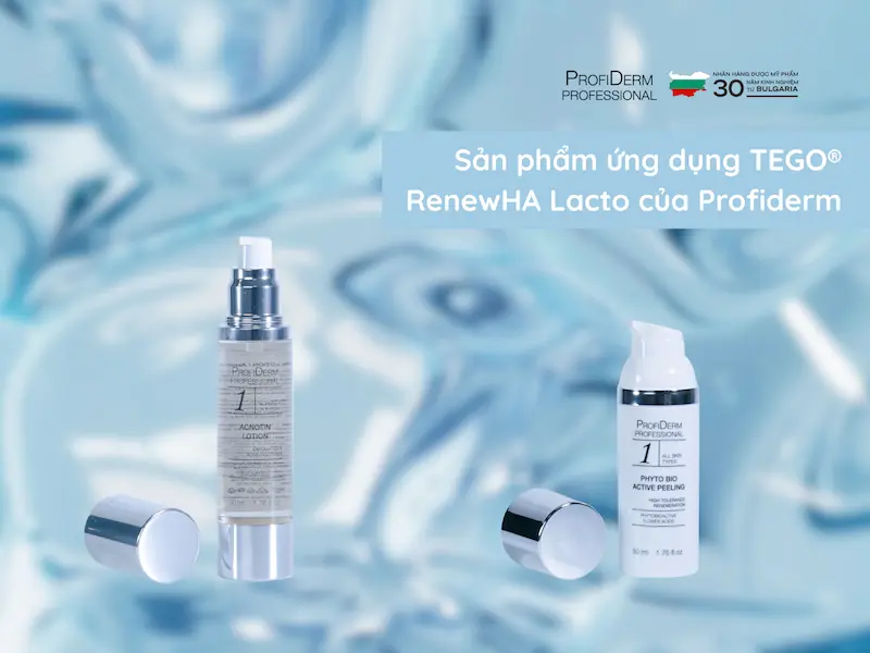 Sản phẩm ứng dụng TEGO® RenewHA Lacto của Profiderm