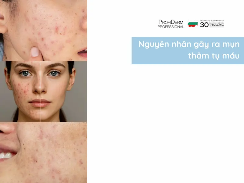 mụn thâm tụ máu