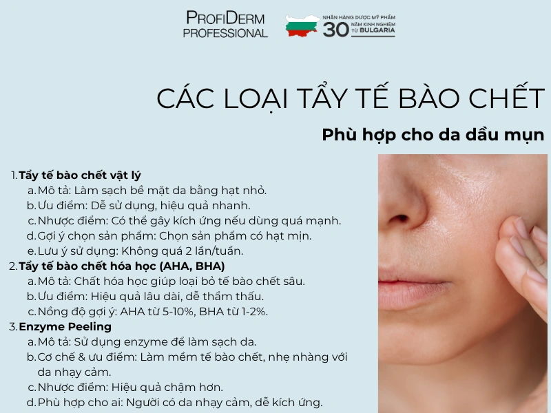 tẩy tế bào chết cho da dầu mụn nhạy cảm tẩy tế bào chết cho da dầu mụn nhạy cảm