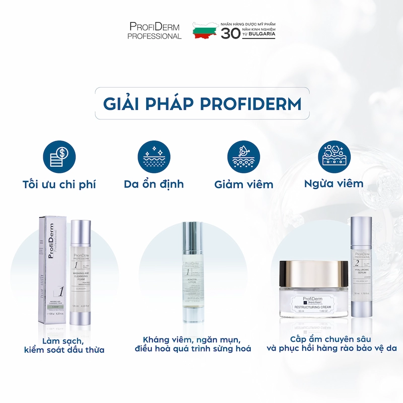 Các Hoạt Chất Phục Hồi Da Giãn Mao Mạch Từ Profiderm Việt Nam
