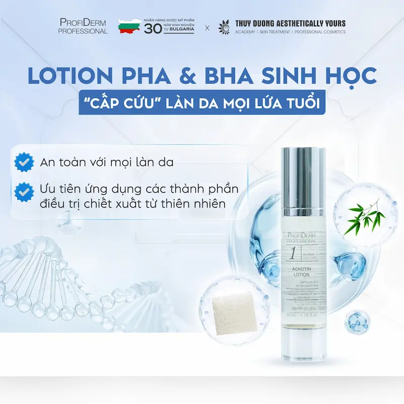 Acnotin Lotion an toàn cho mọi làn da