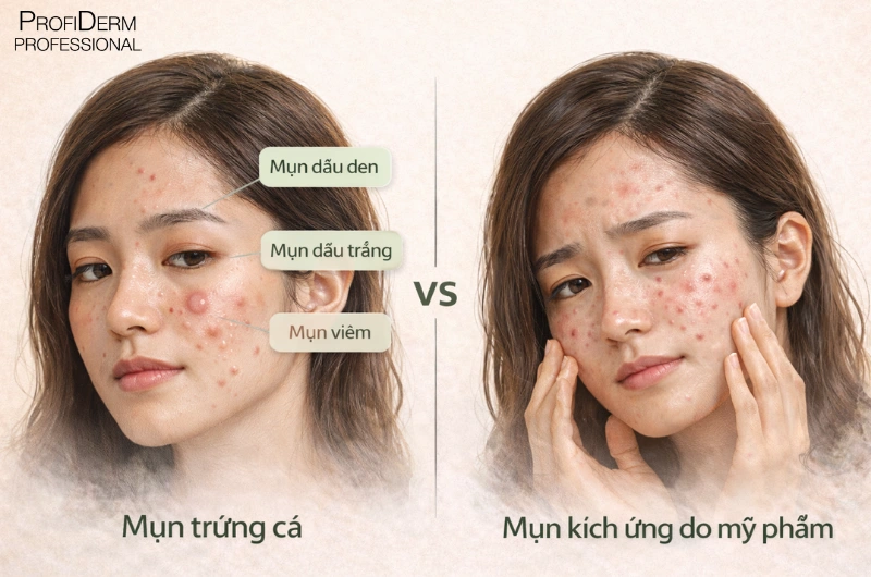 da nhạy cảm hay nổi mụn