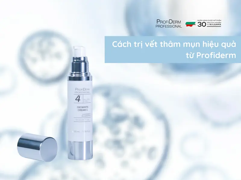 Dùng sản phẩm đặc trị từ Profiderm