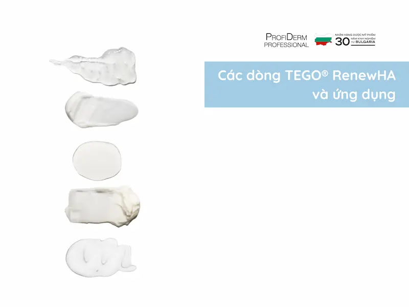Các dòng TEGO® RenewHA và ứng dụng riêng biệt