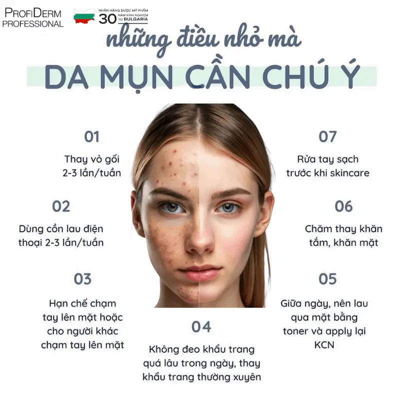 skincare mà vẫn bị mụn