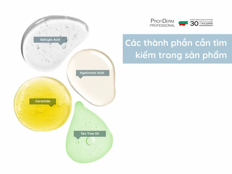 Các thành phần trị mụn